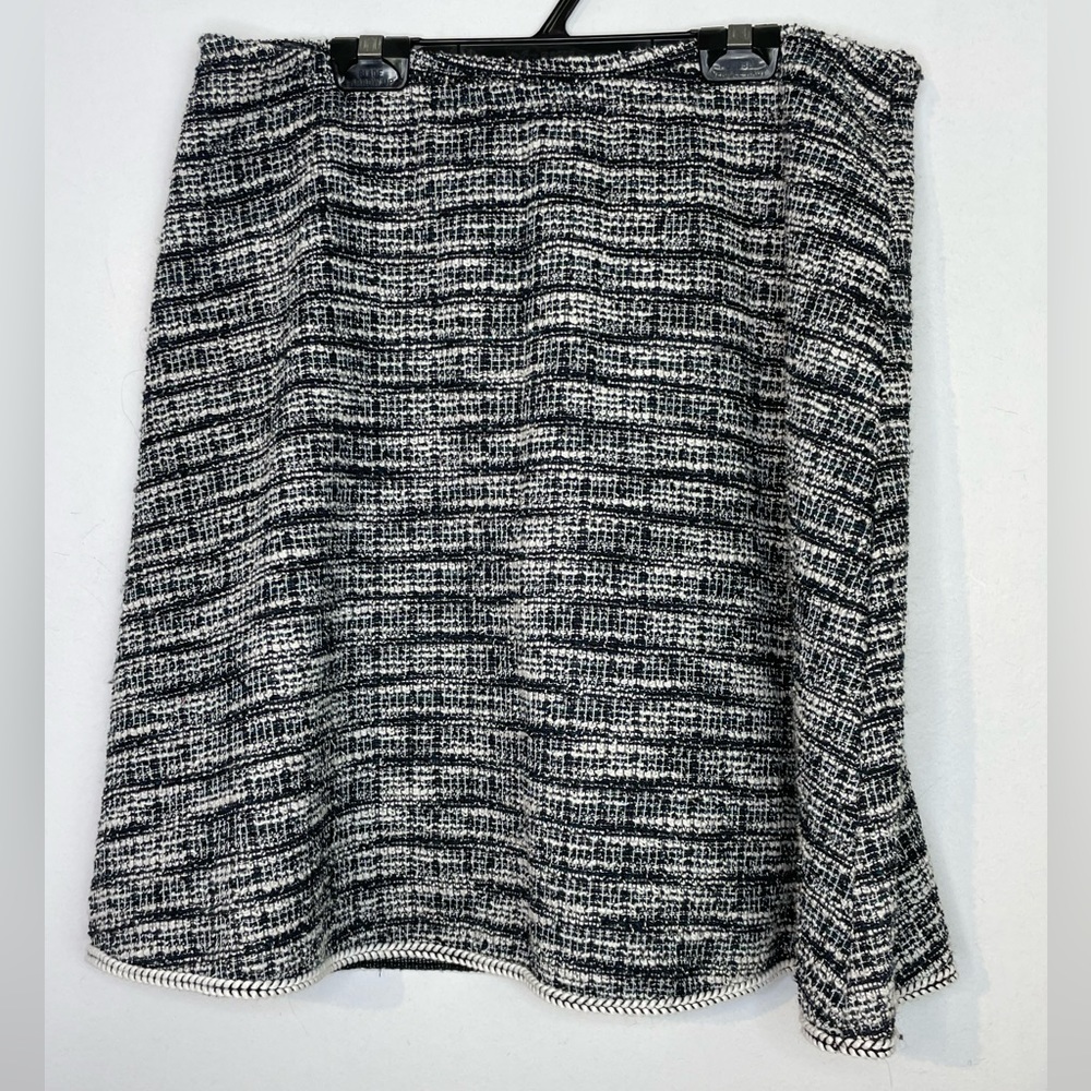 Max studio tweed mini elastic waist mini skirt